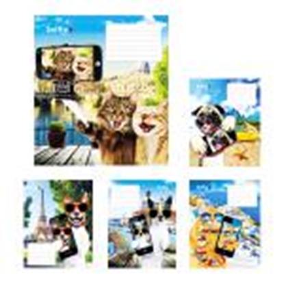 Изображение Burtnīca 12 lap. rūtiņu,  Selfie Time,  kartona vāks