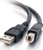 Picture of C2G 2m USB 2.0 A/B Cable - Black (6.6 ft)