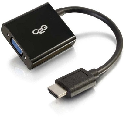 Изображение C2G HDMI to VGA Adapter - HDMI to VGA Converter - M/F - Videokonverter - HDMI - VGA - Schwarz