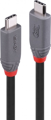Attēls no CABLE USB4 240W TYPE C 2M/40GBPS ANTHRA LINE 36958 LINDY