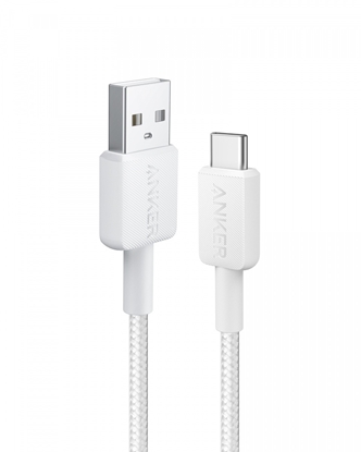 Attēls no Kabel 322 USB-A do USB-C oplot 1.8m biały