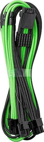 Picture of CableMod CableMod C-Series PRO ModMesh 12VHPWR to 3x PCI-e Kabel for Corsair - 60cm, black/light green