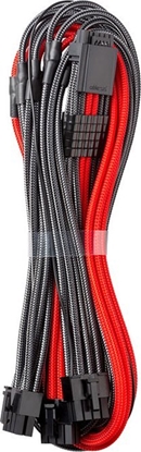 Picture of CableMod CableMod C-Series PRO ModMesh 12VHPWR to 3x PCI-e Kabel for Corsair - 60cm, carbon/red
