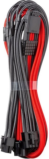 Picture of CableMod CableMod C-Series PRO ModMesh 12VHPWR to 3x PCI-e Kabel for Corsair - 60cm, carbon/red