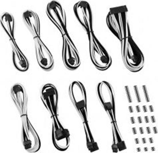 Picture of CableMod Zestaw kabli, Czarno-biay (ZUAD-1023)