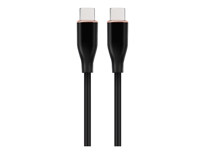 Picture of Cablexpert | Premium Silicon Type-C Power Delivery (PD) Charging and Data Cable, 1.5 m | CC-USB2S-CMCM-1.5M-BK