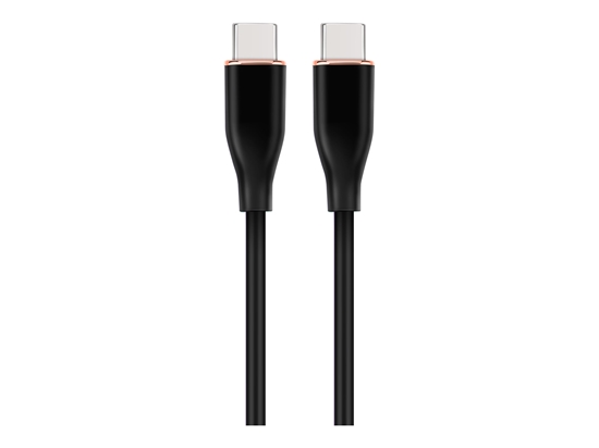 Picture of Cablexpert | Premium Silicon Type-C Power Delivery (PD) Charging and Data Cable, 1.5 m | CC-USB2S-CMCM-1.5M-BK