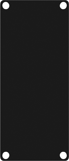Picture of Caymon CAYMON CASY101/B CASY 1 space closed blind plate Black version