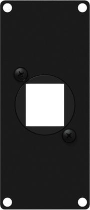 Picture of Caymon CAYMON CASY106/B Ramka montaowa CASY z adapterem Keystone, 1-moduowa, wersja czarna