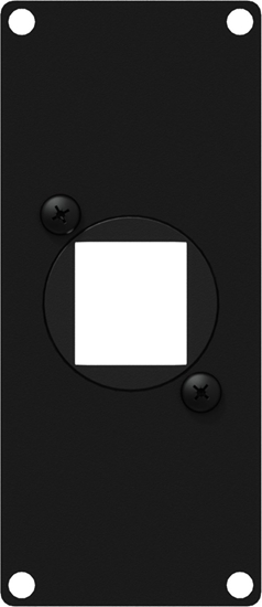 Picture of Caymon CAYMON CASY106/B Ramka montaowa CASY z adapterem Keystone, 1-moduowa, wersja czarna