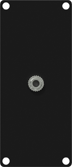 Picture of Caymon CAYMON CASY136/B Panel CASY zcze jack 3,5 mm  3-pinowe zcze skrcane, 1-moduowy, czarny