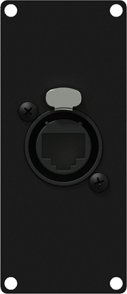 Picture of Caymon CAYMON CASY167/B Panel CASY z przejciem: etherCON  RJ45, 1-moduowy, wersja czarna
