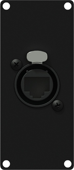 Picture of Caymon CAYMON CASY167/B Panel CASY z przejciem: etherCON  RJ45, 1-moduowy, wersja czarna