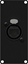 Picture of Caymon CAYMON CASY167/B Panel CASY z przejciem: etherCON  RJ45, 1-moduowy, wersja czarna