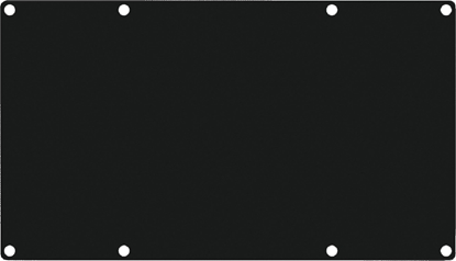 Picture of Caymon CAYMON CASY401/B Zalepka CASY, pena, 4-moduowa, wersja czarna