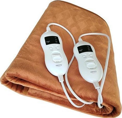 Изображение Camry | Electirc Heating Blanket with Timer | CR 7436 | Number of heating levels 8 | Number of persons 2 | Washable | Remote control | Super Soft Fleece/Polyester | 2x60 W