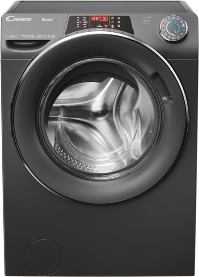 Изображение Candy | Washing Machine | RO41276DWMCRT-S | Energy efficiency class A | Front loading | Washing capacity 7 kg | 1200 RPM | Depth 45 cm | Width 60 cm | Display | TFT | Steam function | Wi-Fi | Anthracite