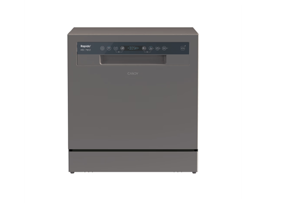 Picture of Candy Dishwasher | CP 8F9FFA | Free standing | Width 55 cm | Number of place settings 8 | Number of programs 8 | Energy efficiency class F | Display | Antracite