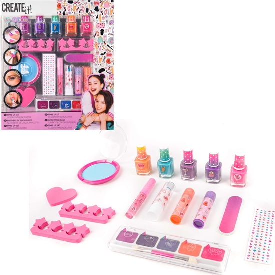 Picture of Canenco Create it! zestaw pachncy make-up i manicure z brokatem