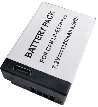 Picture of CANON baterija LP-E17H Pro (be mikroschemos), 1180mAh, USB Type-C
