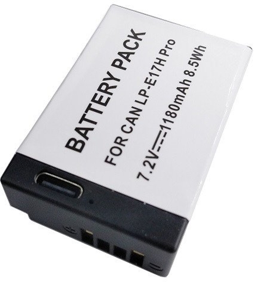 Picture of CANON baterija LP-E17H Pro (be mikroschemos), 1180mAh, USB Type-C