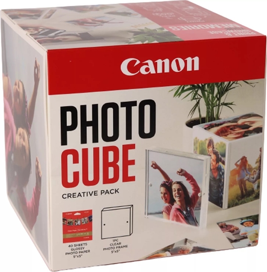 Picture of Canon PP-201 13x13 cm Photo Cube Creative Pack White Pink 40 Sh.