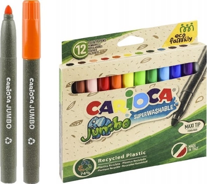 Picture of Carioca Flamastry Carioca Jumbo EcoFamily 12 kolorów