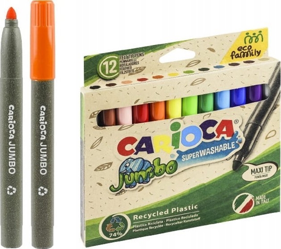 Picture of Carioca Flamastry Carioca Jumbo EcoFamily 12 kolorów