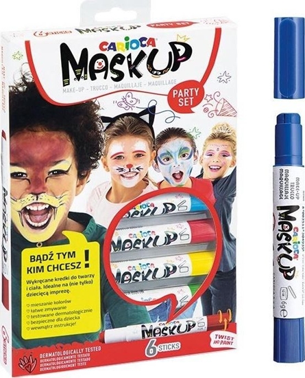 Изображение Carioca Kredki do twarzy MaskUP 6 kolorów CARIOCA