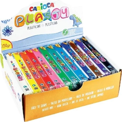 Изображение Carioca Plastelina 150g x 12 kolorów display