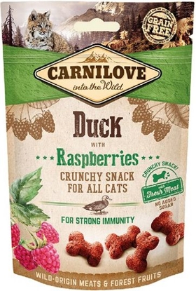 Attēls no Carnilove Cat Snack Fresh Crunchy Duck+Raspberries 50g