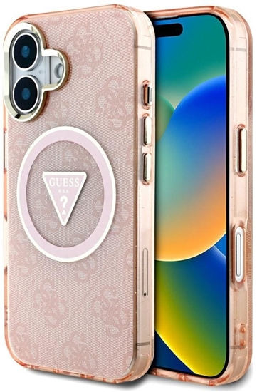 Picture of Case Guess IML Metal Glitter 4G Circle   Triangle 