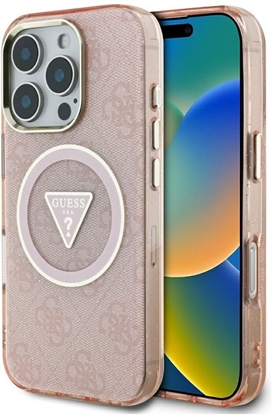 Изображение Case Guess IML Metal Glitter 4G Circle   Triangle 