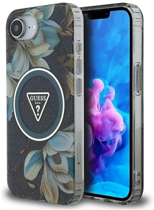 Изображение Case Guess IML Metal Glitter Flowers     Triangle 