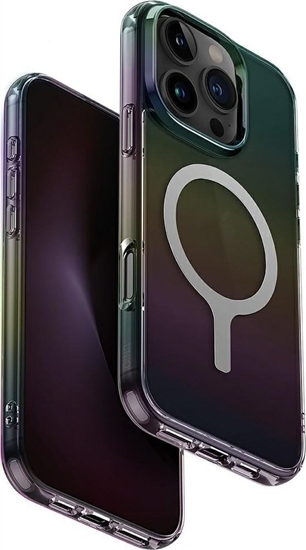 Picture of Case UNIQ Iridescia for iPhone 16 Pro Magclick Charging midnight