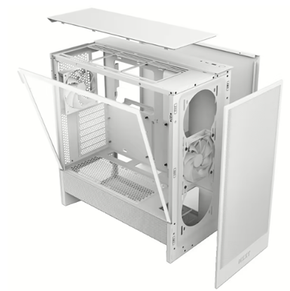 Picture of Case|NZXT|H5 Flow|MidiTower|Case product features Transparent panel|Not included|ATX|EATX|MicroATX|MiniITX|Colour White|CC-H52FW-01