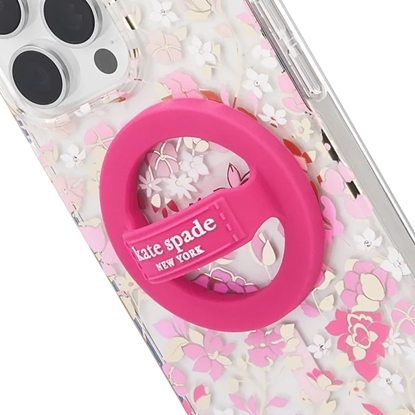 Picture of Case-Mate Kate Spade New York Magnetic Loop Grip - Uchwyt MagSafe na palec (Pom Pom Pink)