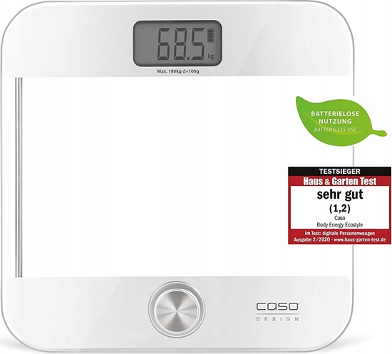 Picture of Caso Body Energy Ecostyle personal scale 3416 Maximum weight (capacity) 180 kg, Accuracy 100 g, White/Grey, Without batteries