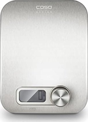 Attēls no Caso Design kitchen scale Maximum weight (capacity) 5 kg, Graduation 1 g, Display type Digital, Stainless Steel