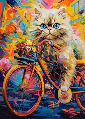 Изображение Castorland Puzzle 180 Kitten's Floral Ride CASTOR