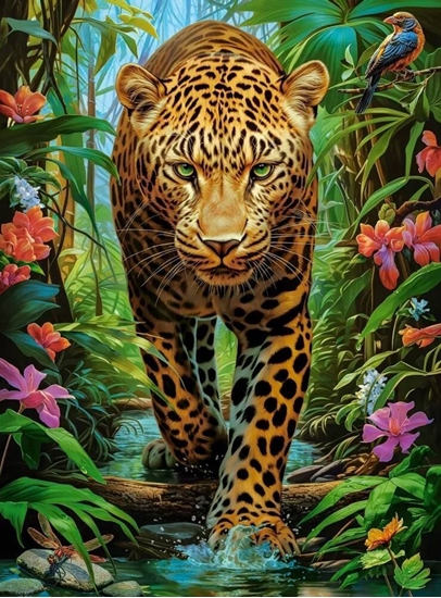 Picture of Castorland Puzzle 2000 Leopard in the Wild CASTOR