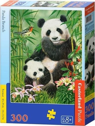 Attēls no Castorland Puzzle 300 Panda Brunch CASTOR