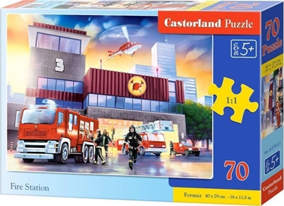 Attēls no Castorland Puzzle 70 Fire station CASTOR