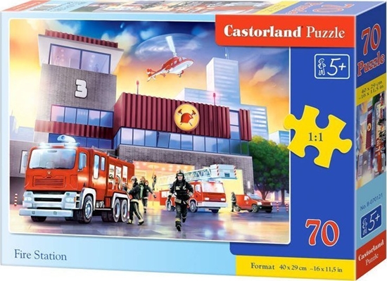 Picture of Castorland Puzzle 70 Fire station CASTOR