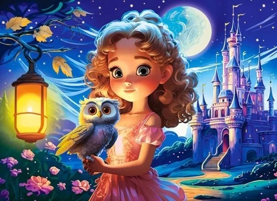 Изображение Castorland Puzzle 70 Princess with Owl CASTOR