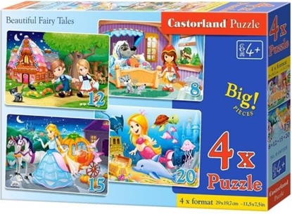Picture of Castorland Puzzle x 4 - Beautiful Fairy Tales (241098)