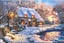 Attēls no Castorland Puzzlowa kartka pocztowa Winter Cottage