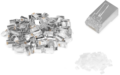 Изображение Digitus CAT 6 modular plug for round cable, pass through plug - 100 pcs.