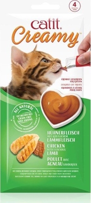 Attēls no Catit Creamy Chicken & Lamb, mokry przysmak, dla kota, kurczak i jagnicina, 4szt/opak