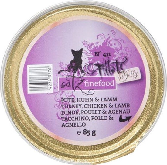 Изображение Catz Finefood Filety N.411 Indyk/Kurczak/Jagnicina tacka 85g